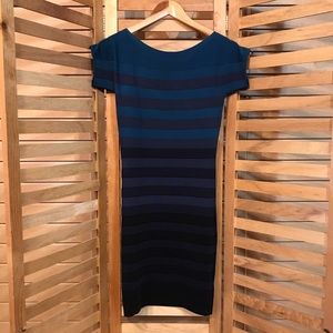 French Connection black/blues dress